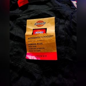 Dickies junior plus skinny black pants size 16